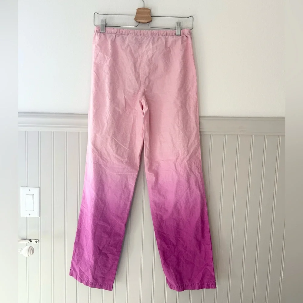 Y2K Disney Tinkerbell Pink Ombre Pajama Pants Size Small Drawstring - Picture 4 of 4